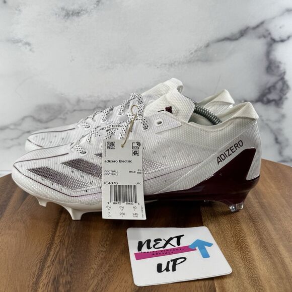 Adidas Adizero Electric American Football Cleats Maroon IE4376 Men’s Size 7 - Picture 1 of 10